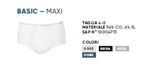 - MEN MAXI SLIP UOMO COTONE BASIC MAXI